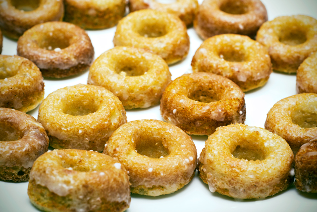 gluten free brown butter ginger doughnuts