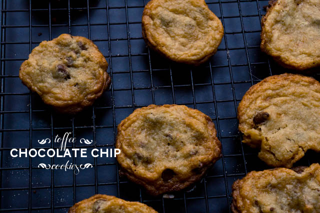 gluten free toffee chocolate chip cookies
