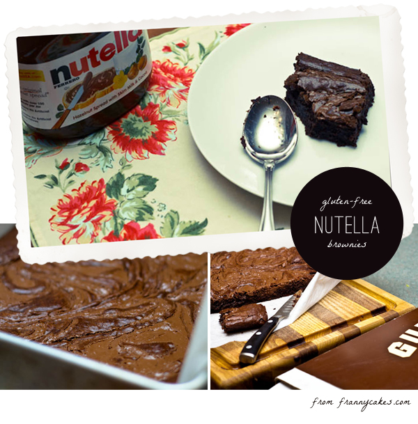 gluten free brownies with nutella