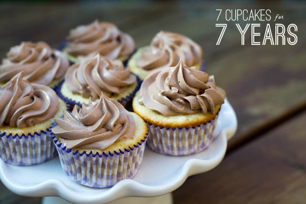 7 cupcakes for 7 years