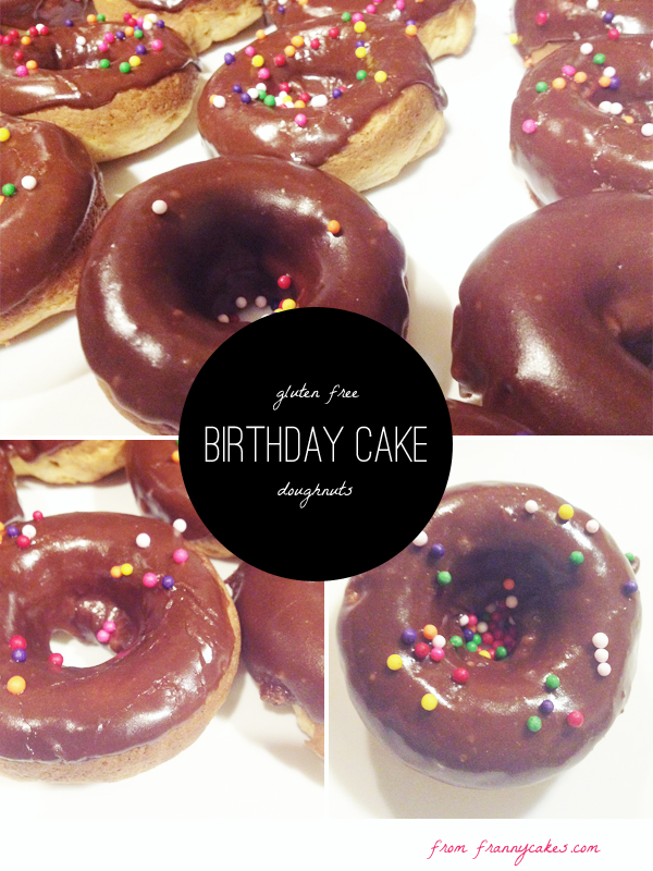 Gluten-free birthday cake doughnuts