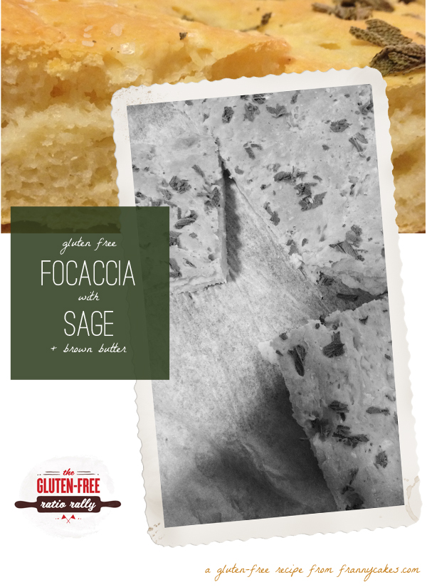 gluten free focaccia with sage & brown butter