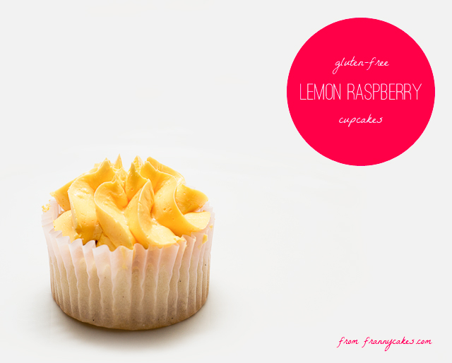 gluten-free lemon raspberry cupcakes