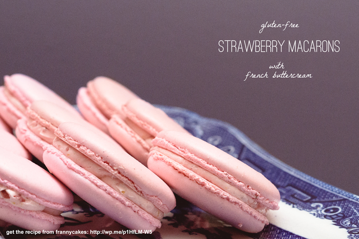 gluten-free strawberry macaron recipe from frannycakes