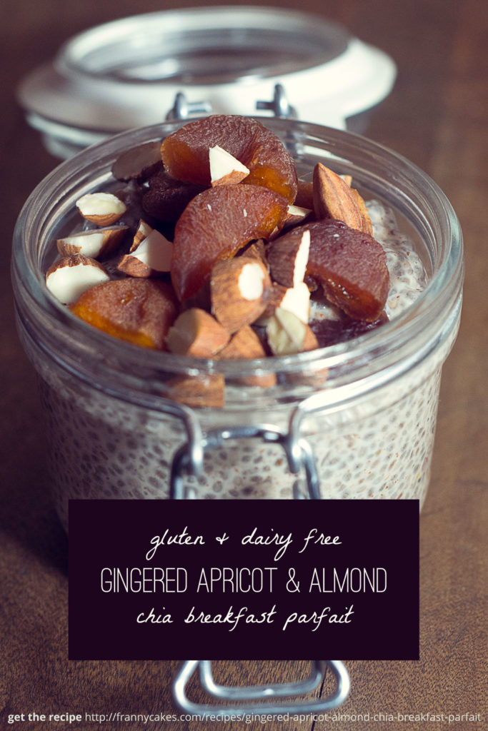 gingered apricot almond chia pudding | gluten free, dairy free, vegan | from frannycakes