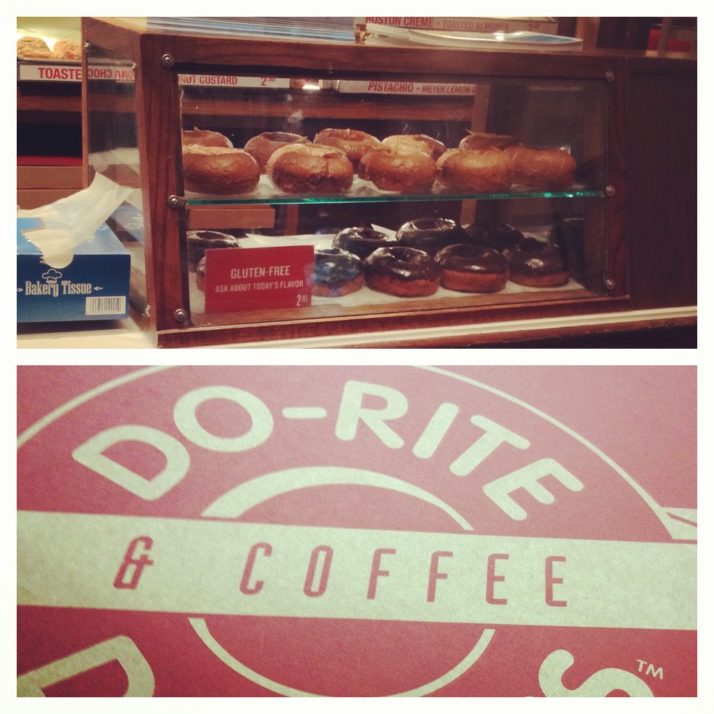 Gluten-free doughnuts at Do-Rite Donuts in Chicago